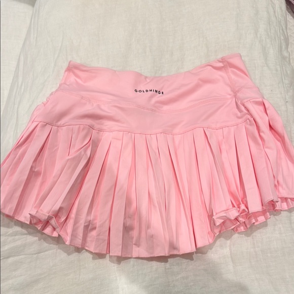 Goldhinge Pink Pleated Athletic Skirt - Picture 2 of 2